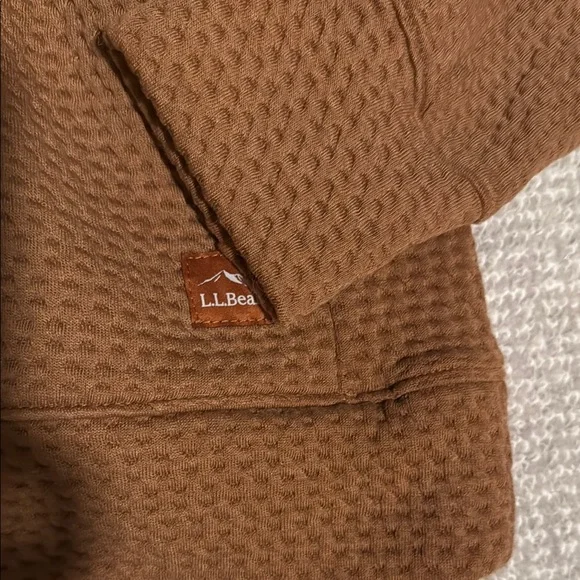 L.L. Bean Brown Quarter-Zip Sweatshirt - Picture 2 of 6